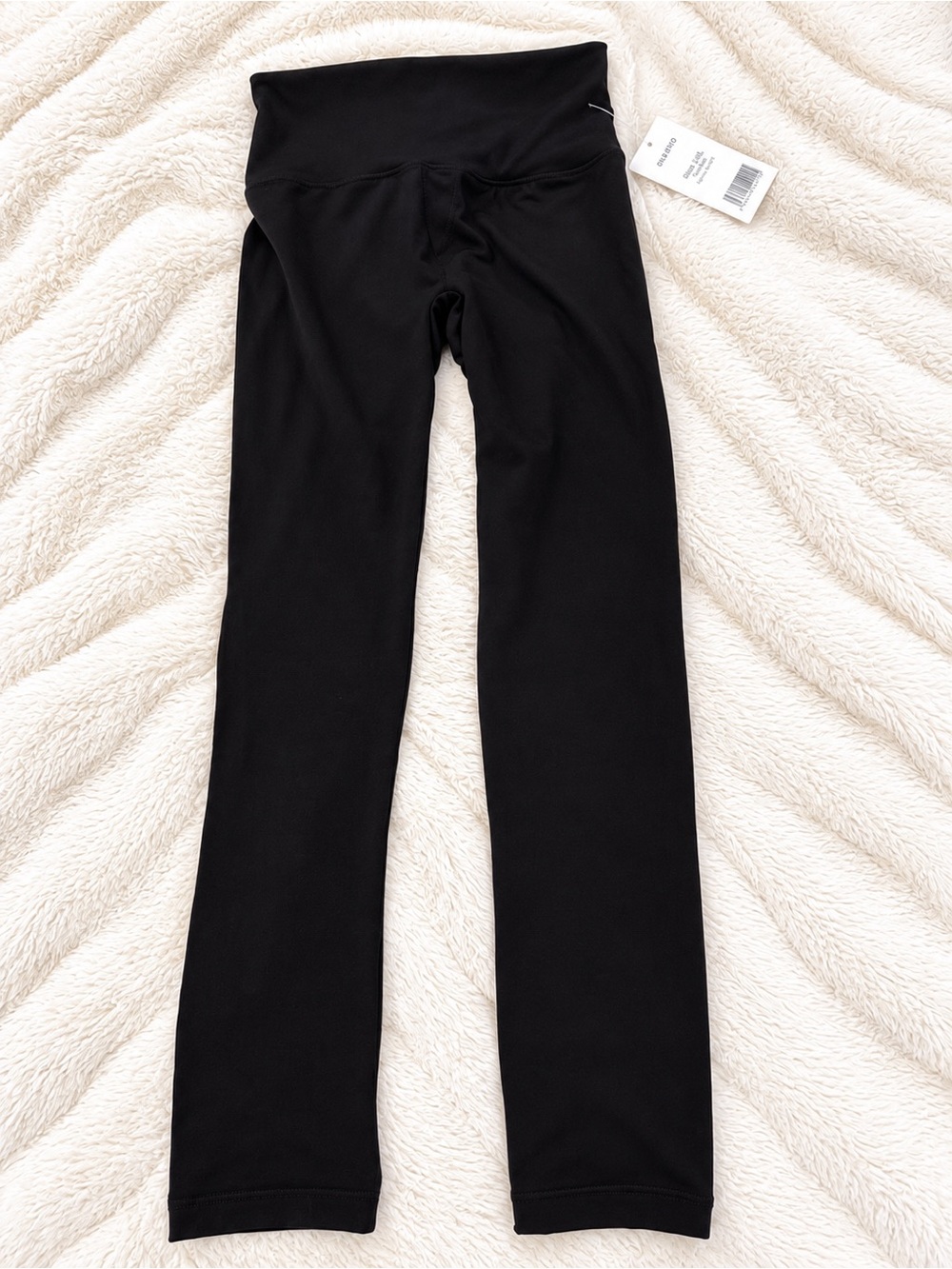 Women's Black High-Waist Stretch Leggings with Fleece NWT